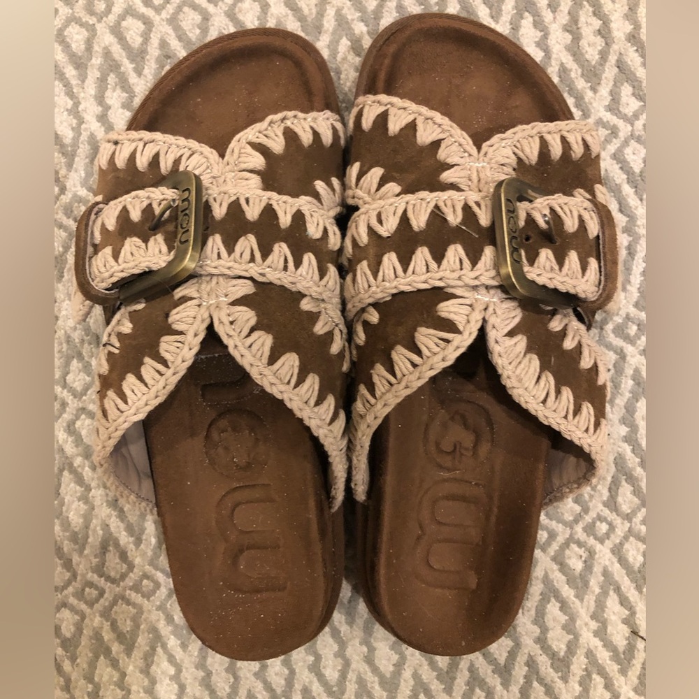 Free people MOU Crafty Footbed Sandals unused size 40